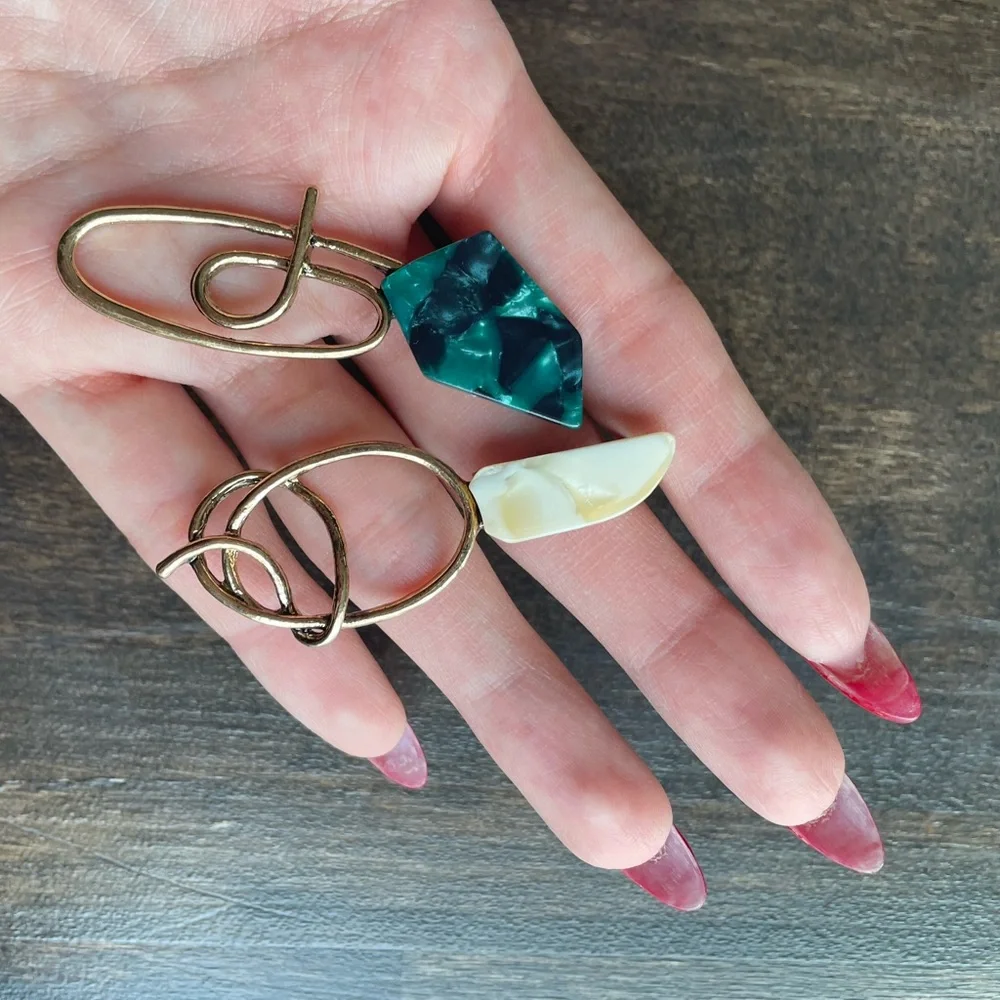 Angelica Stones W Gold Earrings